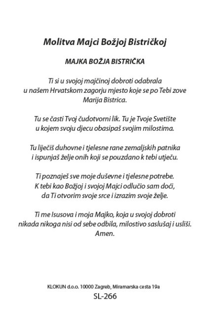 Majka Božja Bistrička